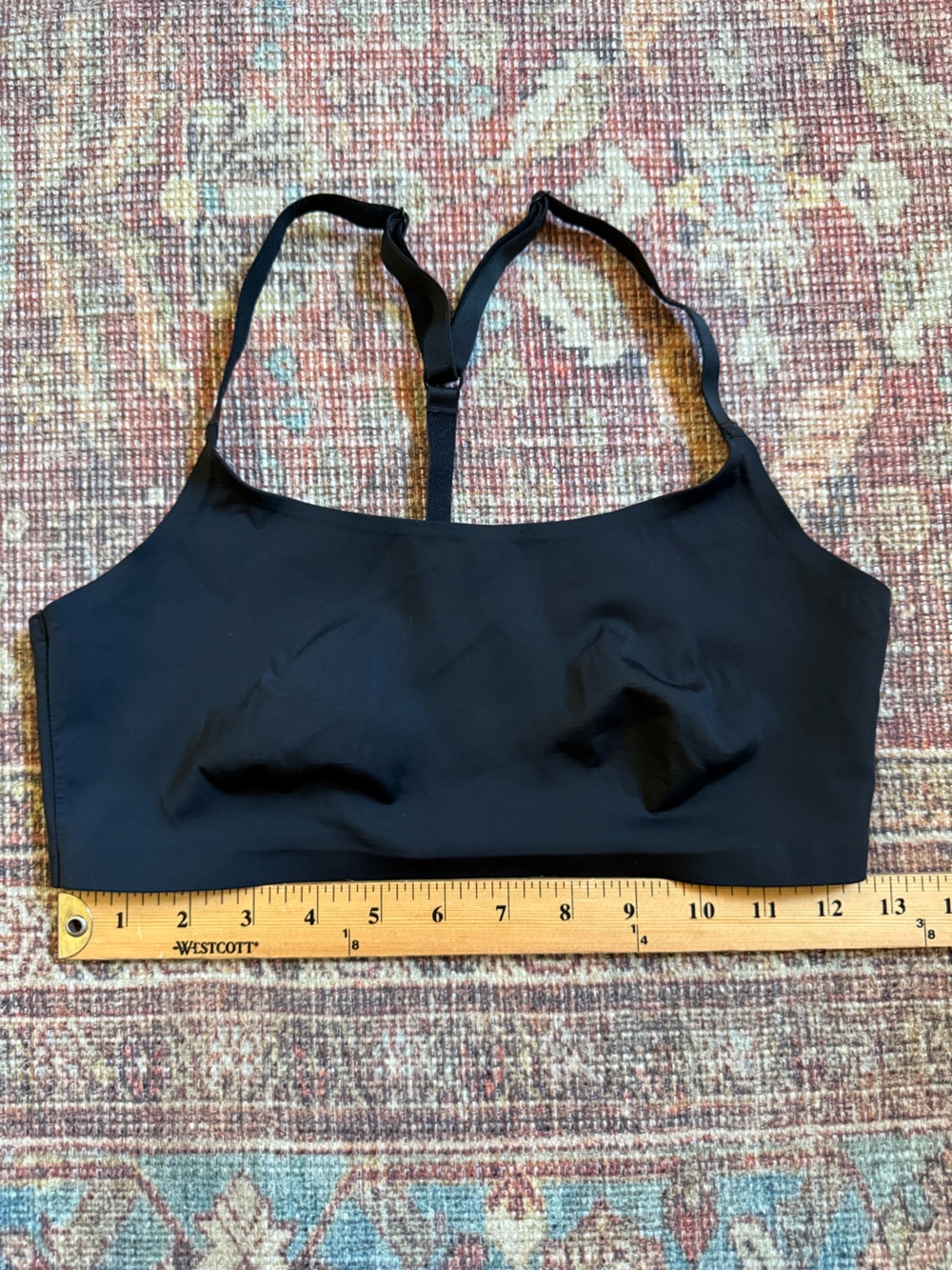 Auden Unlined Medium Black Seamless Racerback Bralette - Women Intimates - Picture 2 of 5